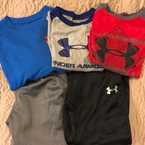 Boys Under Armour Athletic Shirts and Pants